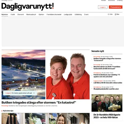Dagligvarunytt - Karriär startsida 2026