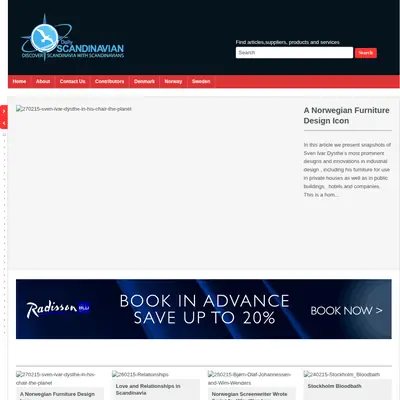 The Scandinavian Daily startsida 2015