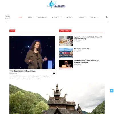 The Scandinavian Daily startsida 2024