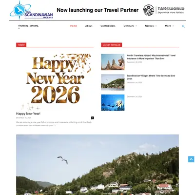 The Scandinavian Daily startsida 2026