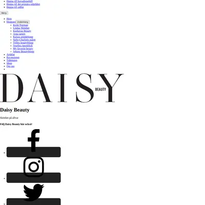 Daisy Beauty startsida 2021
