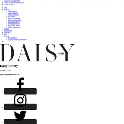 Daisy Beauty startsida 2022