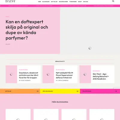 Daisy Beauty startsida 2024