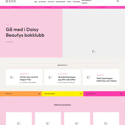 Daisy Beauty startsida 2026
