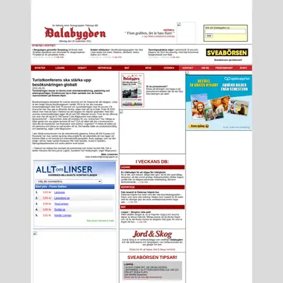 www.dalabygden.se startsida 2011