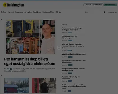 www.dalabygden.se startsida 2022