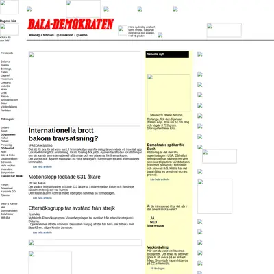 Lundademokraten startsida 2004