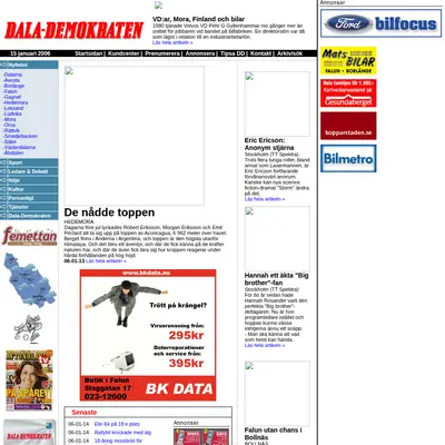 Lundademokraten startsida 2006