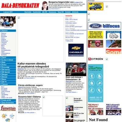 Lundademokraten startsida 2007