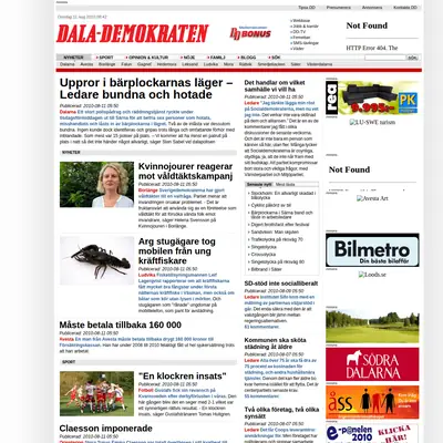 Lundademokraten startsida 2010