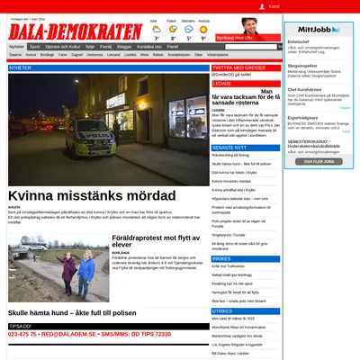 Lundademokraten startsida 2014