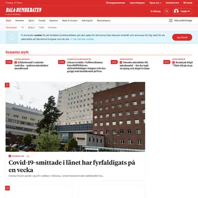 Lundademokraten startsida 2020