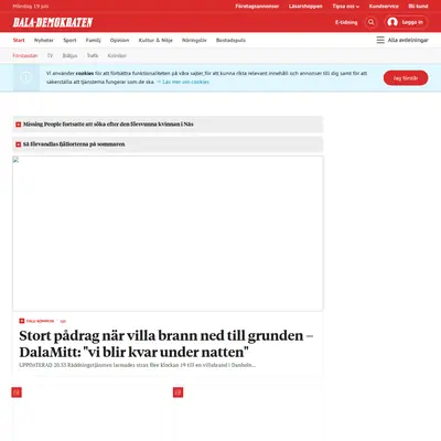 Lundademokraten startsida 2021