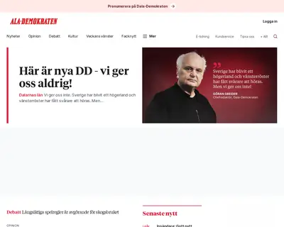 Lundademokraten startsida 2024