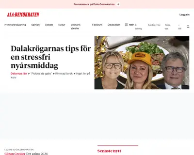 Lundademokraten startsida 2025