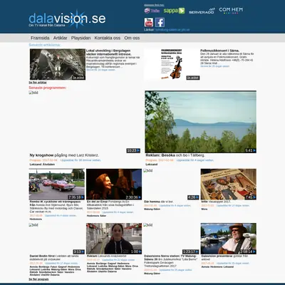 DALAVISION startsida 2017