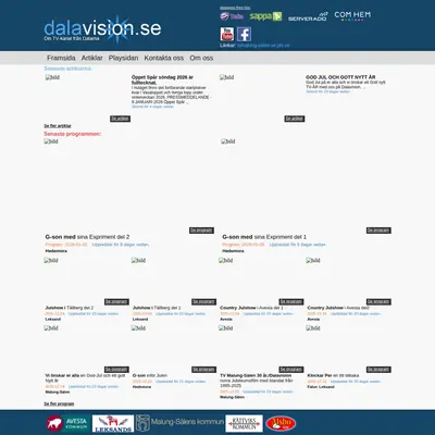 DALAVISION startsida 2026