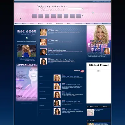 Dallas Cowboys Cheerleaders startsida 2011