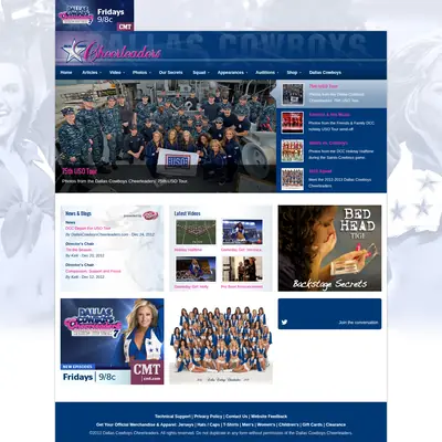 Dallas Cowboys Cheerleaders startsida 2013