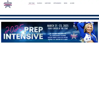 Dallas Cowboys Cheerleaders startsida 2025