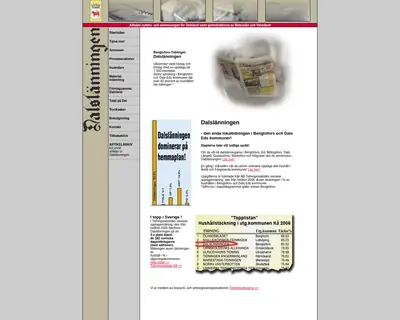 www.dalslanningen.se startsida 2006