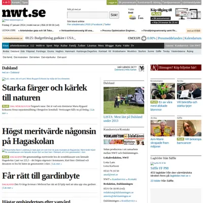 www.dalslanningen.se startsida 2014