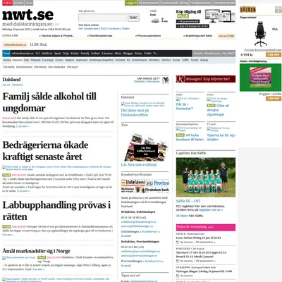 www.dalslanningen.se startsida 2015