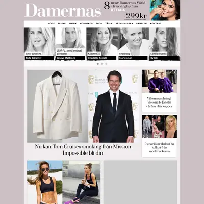 Damernas Värld startsida 2015