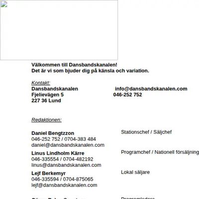 Dansbandskanalen Klassiker startsida 2003