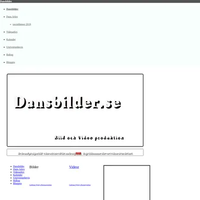 dansbilder.se startsida 2020