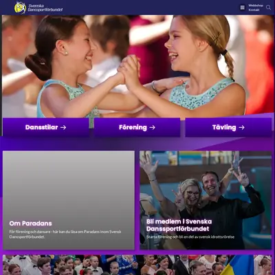SVENSK DANSSPORT startsida 2023