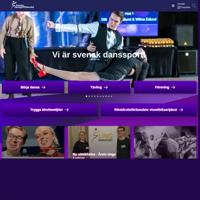 SVENSK DANSSPORT startsida 2024
