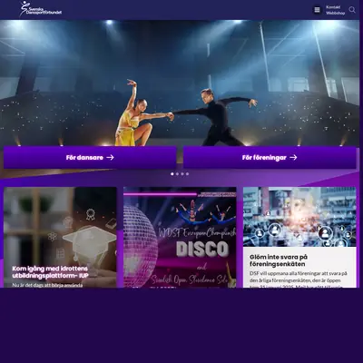 SVENSK DANSSPORT startsida 2025