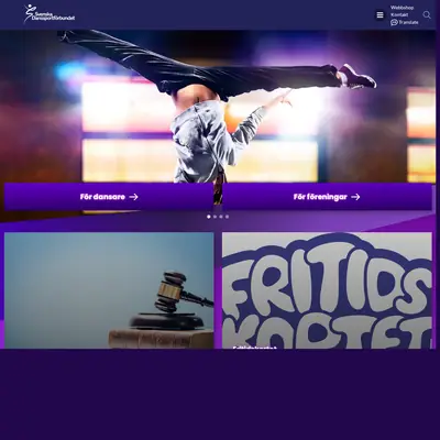 SVENSK DANSSPORT startsida 2026