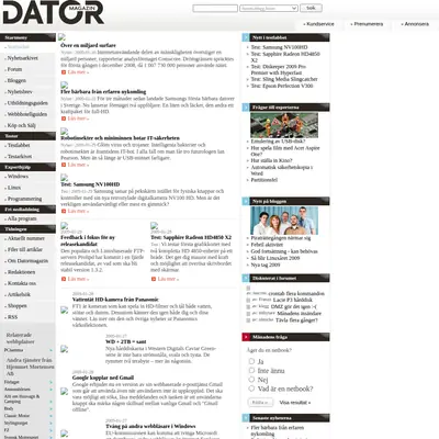 Datormagazin C64/128 startsida 2009