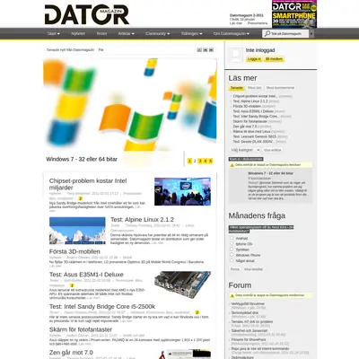 Datormagazin C64/128 startsida 2011
