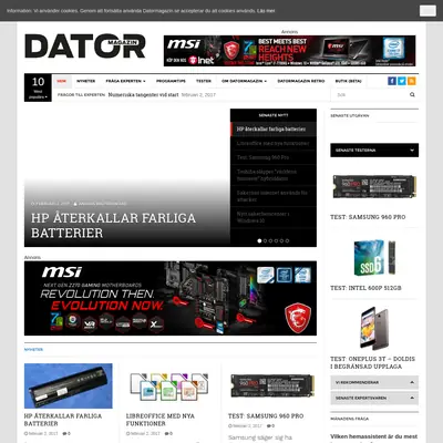 Datormagazin C64/128 startsida 2017