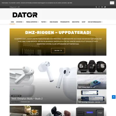 Datormagazin C64/128 startsida 2021