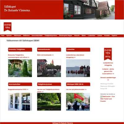 dbw1814.se startsida 2016