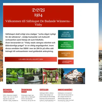 dbw1814.se startsida 2017