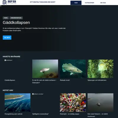 www.deepseareporter.se startsida 2020