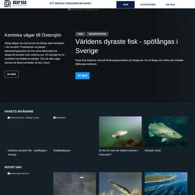 www.deepseareporter.se startsida 2021