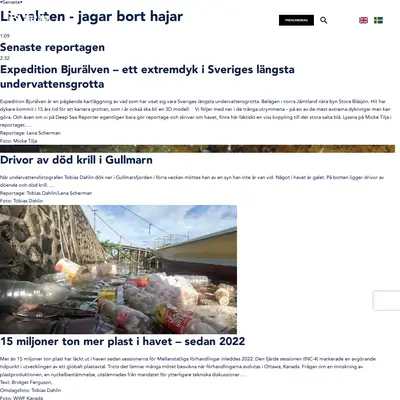 www.deepseareporter.se startsida 2024