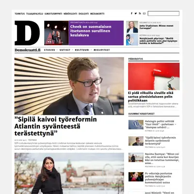 Demokraatti startsida 2016