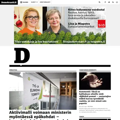 Demokraatti startsida 2018