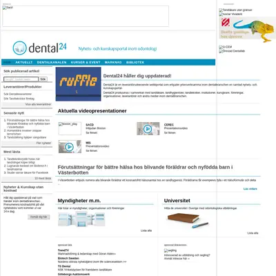 dental24.se startsida 2011