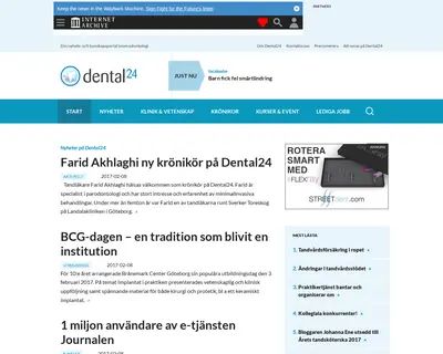 dental24.se startsida 2017