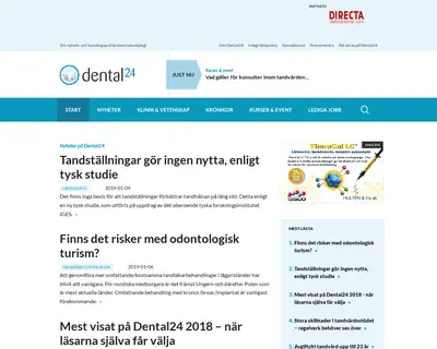 dental24.se startsida 2019
