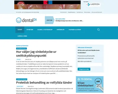 dental24.se startsida 2021