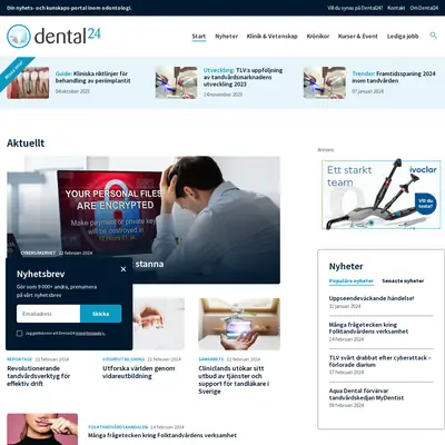 dental24.se startsida 2024